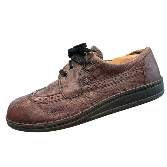 Finn Comfort York Brown Leather Full Brogue Wingtip Lace Up Comfort Shoe Mens 11 main image 9